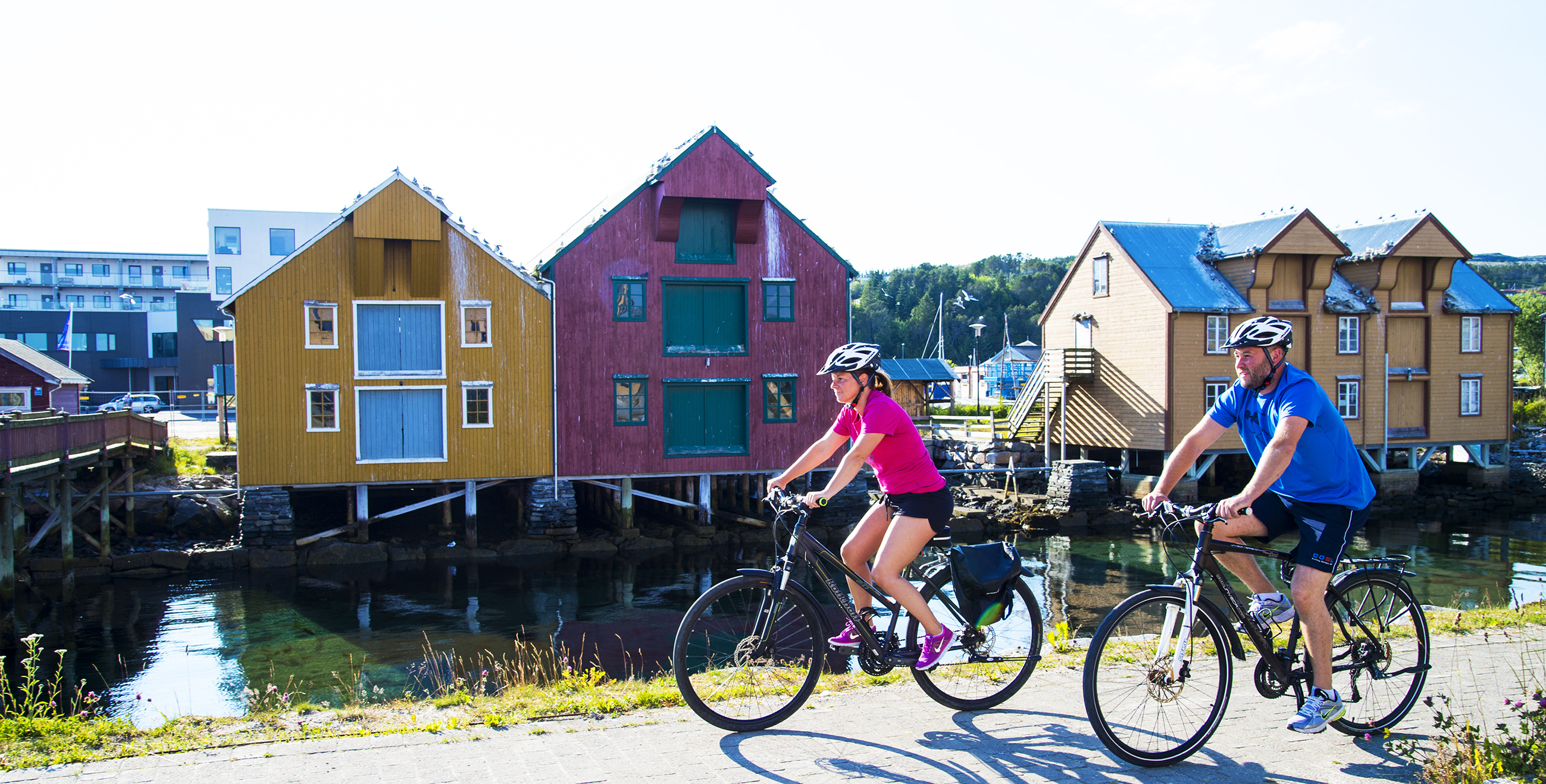 Sykkeltur i Rørvik. Foto: Olav Breen