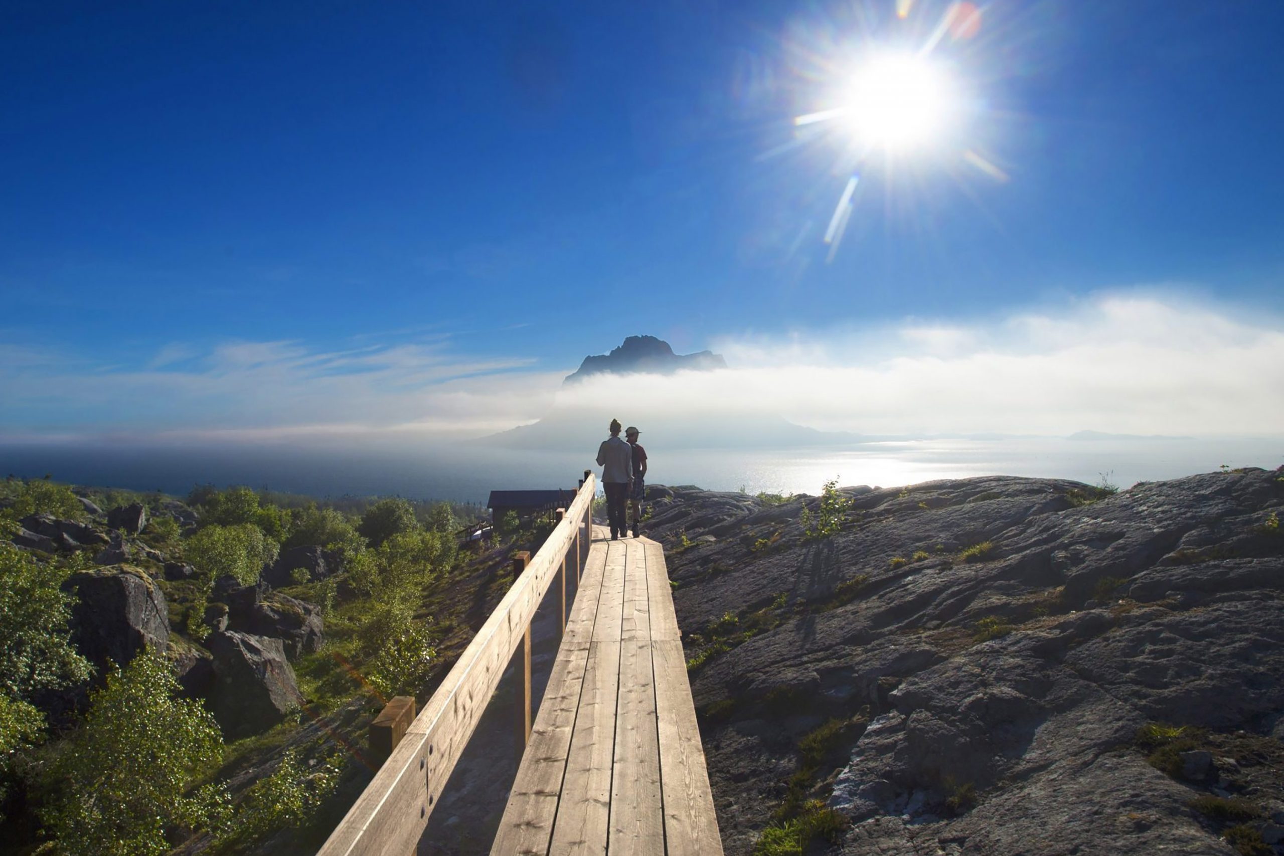 Turgåere i Vegatrappa