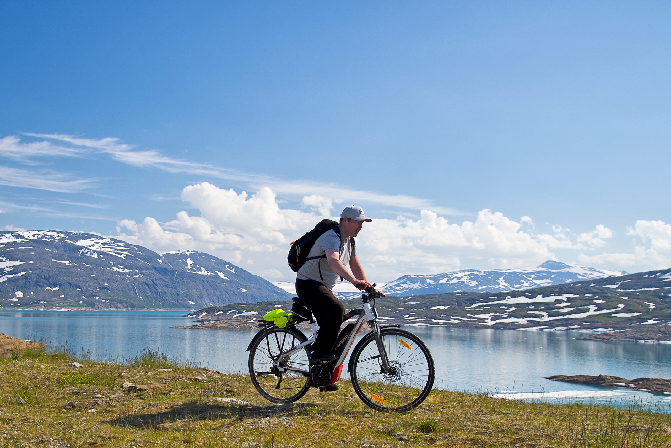 Syklist på Glomfjellet