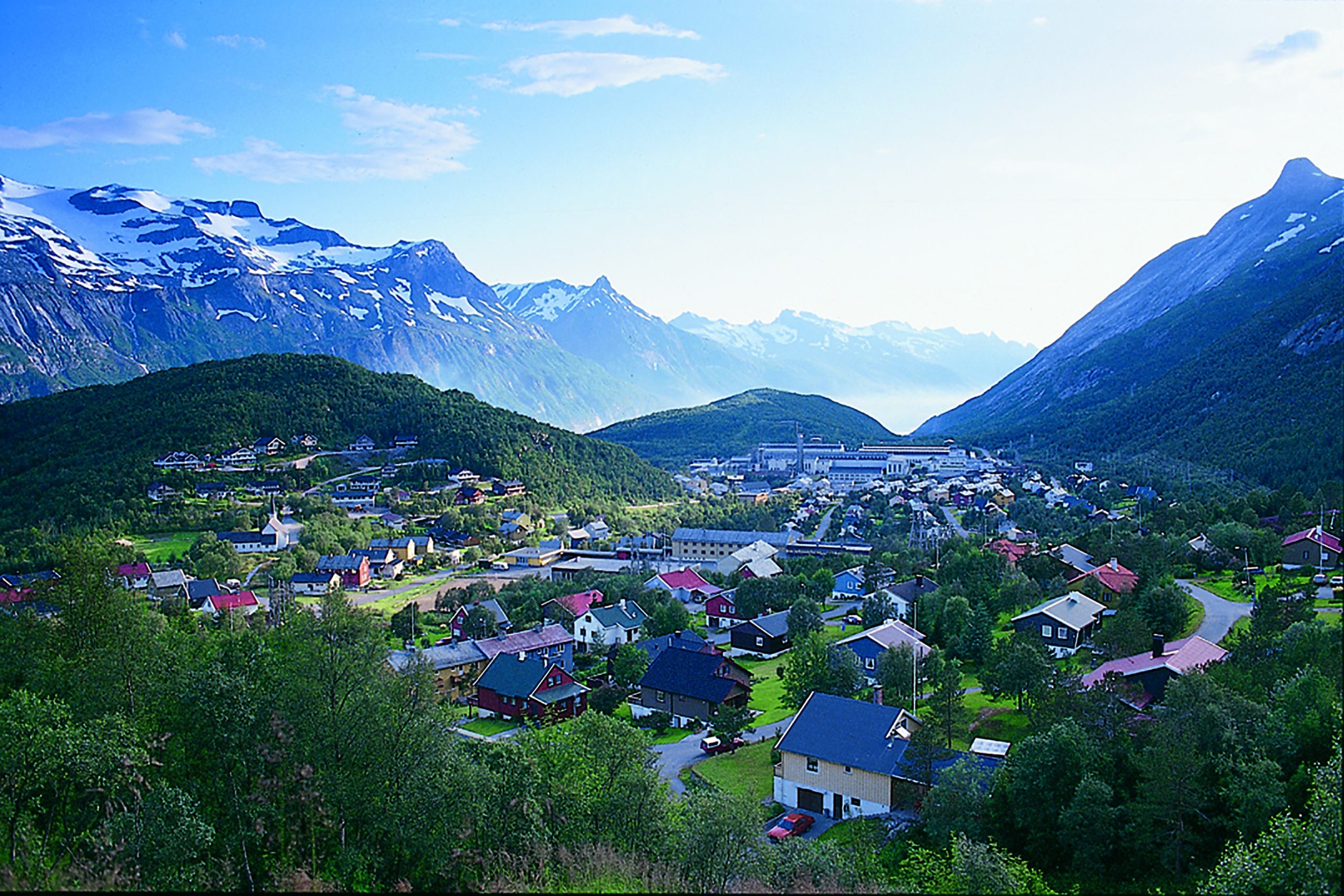 Oversiktsbilde over Glomfjord