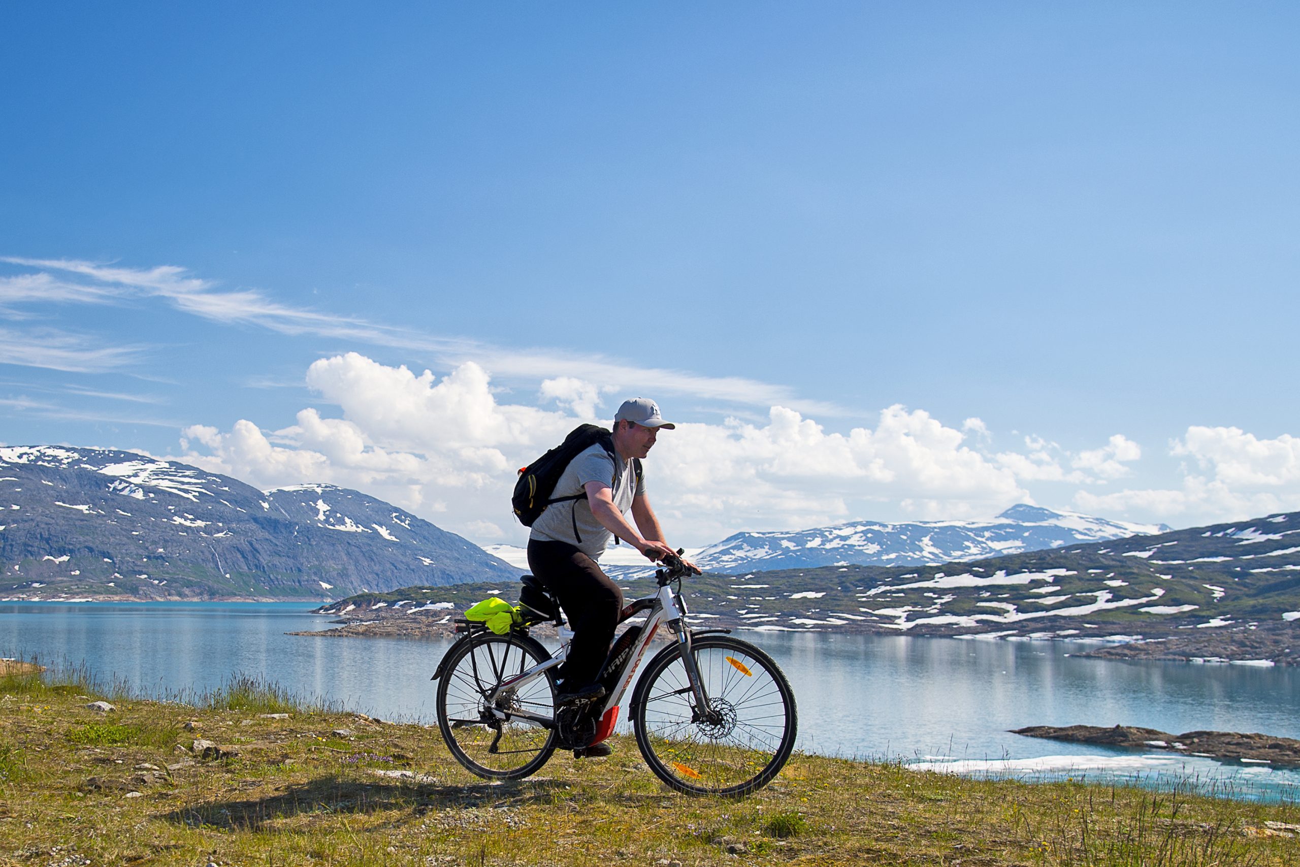 Syklist på Glomfjellet