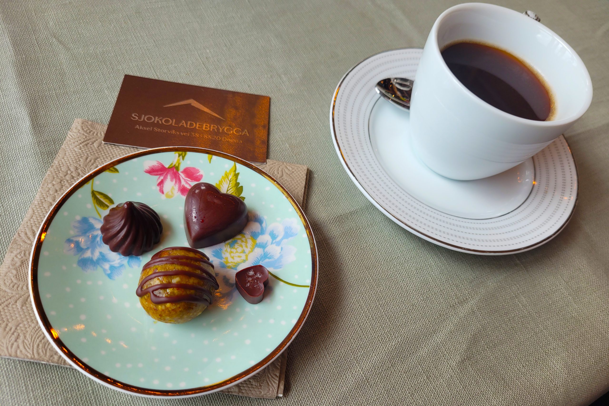 Sjokolade og kaffe fra Sjokoladebrygga