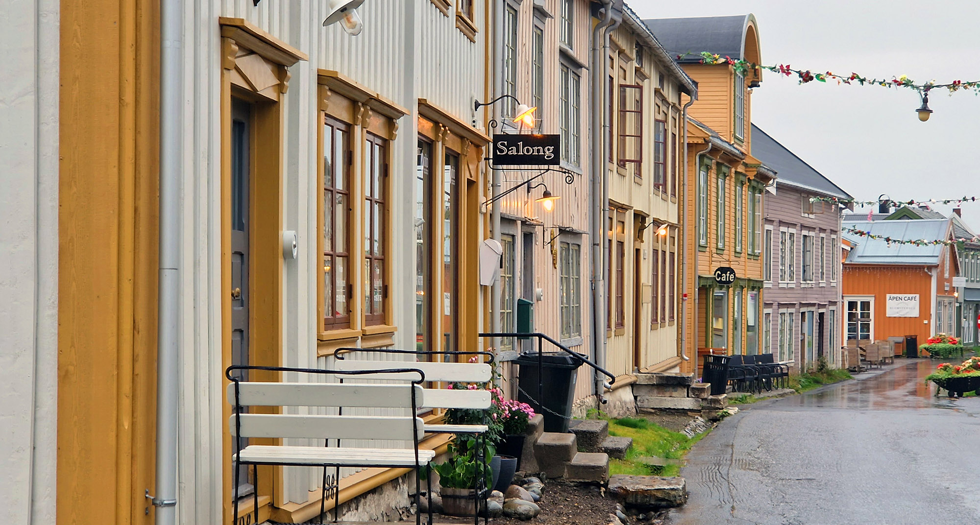 Sjøgata i Mosjøen. Foto: Olav Breen